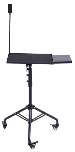 Fockety Soporte para Trípode para de Computadora Portátil, Altura Ajustable, Soporte para Trípode para Computadora Portátil, para con Bandeja Inclinable de