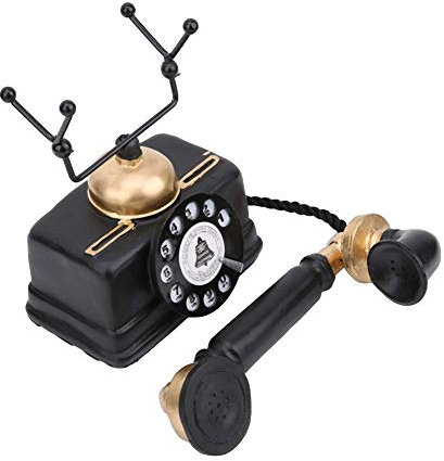 Wifehelper Vintage Rétro Téléphone Antique Filaire Filaire Téléphone Fixe Home Decor Decor de Bureau, Vintage Téléphones Décoratifs Téléphone Fixe/Téléphone Antique