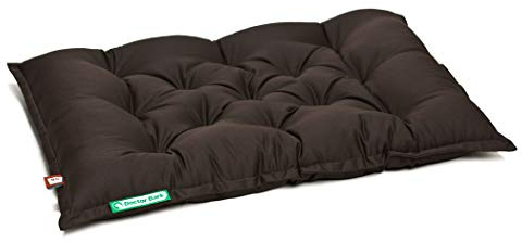 Doctor Bark Hundekissen Urban - orthopädisches Hundebett für mittlere Hunde - waschbar bis 95°C - robuste Indoor/Outdoor Hundematratze - Made in Germany (M - 70x50 cm, Schwarz)