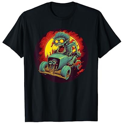 Cartoon Auto Kultur Rennauto Rattenrute Matchbox Auto Kleidung T-Shirt
