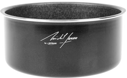 Sitram 715397 Casserole Aluminium pressé SITRAMOVIBLE Ø 16 cm H 7,5 cm - Revêtement intérieur anti-adhésif sans PFOA - Coloris Noir - Tout feux dont induction - Manche non Fourni