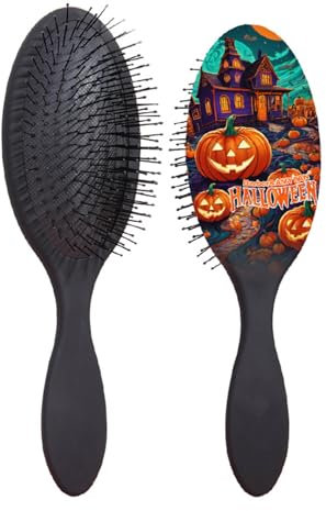 Halloween Beruhigende Kopfhautbürste mit weichen Borsten, entspannendes Kopfmassage-Werkzeug, leicht zu tragen