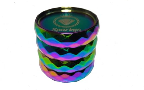 Metal ZINC Alloy Spice HERB Grinder with Cross Finish (Multicoloured 53 MM)
