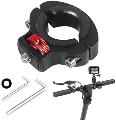 keyxer Kamerahalterung Fahrrad Klemme, Action Cam Halterung 360°, Action Kamera Fahrradhalterung, 1/4 Mount Action Kamera Lenker für Fahrrad Motorrad,Action Cameras