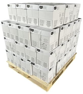 Amazon Basics Druckerpapier, DIN A4, 80 g/m², Palette, 60 Kartons, 300 Packungen, 150,000 Blatt, Weiß
