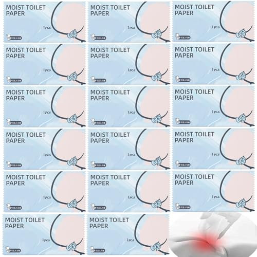 50 Stück luxuriöses, umweltfreundliches, feuchtes Toilettenpapier, einzeln verpackt; Mehrzweck-Spülbare Feuchttücher für Erwachsene; hautfreundliche Reise-Reinigungstücher für Zuhause, Büro, Outdoor