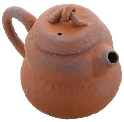 Alipis Tetera Retro de Cerámica con Infusor Tetera de Porcelana Pequeña para Estufa para Cocina Tradicional y Taza de Agua de Calabaza Decorativa