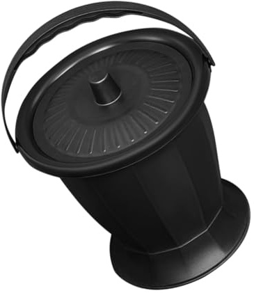 Healvian Orinal Portátil Para Adultos Inodoro De Viaje Reutilizable Escupidera Baño Portátil Para Exteriores Cubo Para Orina Tapa Para Camping