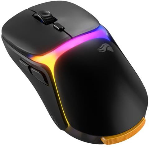 GLORIOUS Gaming Model O3 Wireless – gamingmus – Utbytbart InfinitePlay-batterisystem, 8 000-pollning, optiska 130M-brytare, ultralätt vikt på 66 gram, optisk Sensor med 30 000 DPI, RGB – svart