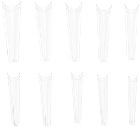 500 Pièces Faux Ongles Français Longs Naturels en Abs | 500 Pcs, Limage Facile et Tenue de Couleur, Usage DIY à Domicile Rendez