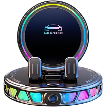 Wireless Car Phone Charger - 3.54 Inch 15W Fast Charging Suction Cellphone Gadget | 360 Degree Rotatable Car Mount Chargers, Cars Phone Holder Chargers, ABS Silicone Wireless Charger For Automobile, T
