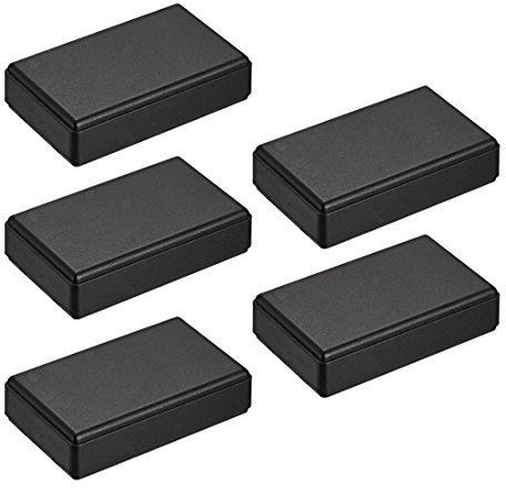 sourcing map 5Stk. 58x35x15mm Elektronische Plastik DIY Anschlussdose Gehäuse Kasten Schwarz DE de
