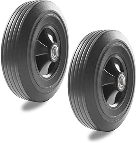 Ruota Piena per Carriola Gomma piena Antiforatura 4.10/3.50-4 Ø 255 mm, Foro Asse Ø 16mm