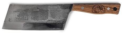 Petromax Hackmesser 17 cm – Handgefertigt in Solingen. Robustes Messer aus rostfreiem Stahl und Walnussholz für Fleisch & Knochen.