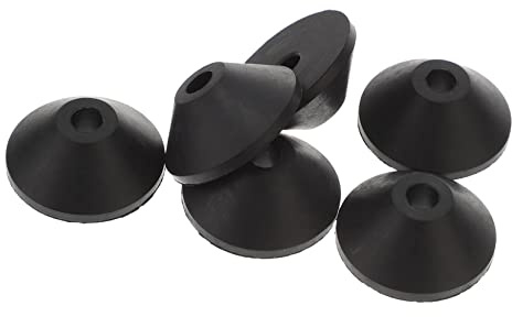 Yardwe 20 tornillos de anillo de sellado, tornillos de tanque de inodoro, arandelas cónicas de goma, pernos de inodoro, pernos a prueba de fugas, arandelas cónicas de goma para tornillos de inodoro
