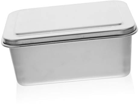 MAGICLULU 1set Teglia Da Forno Acciaio Inossidabile Con Coperchio Per Torte e Tiramisu Piatto Da Cucina Resistente Per Panifici e Uso Domestico