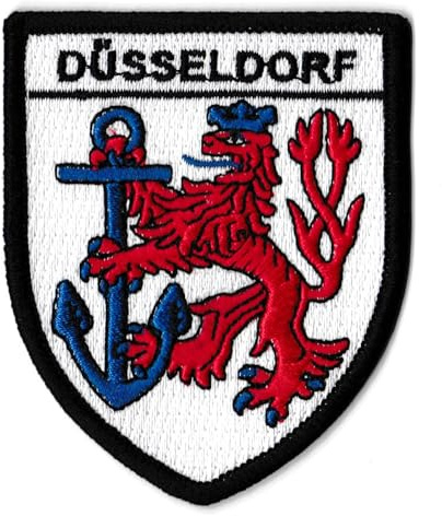 Aufnäher Düsseldorf Bestickt Stadt Deutschland Wappen zum Aufbügeln