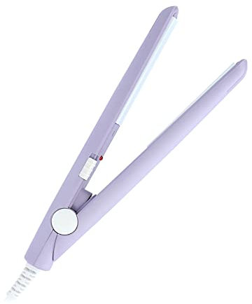 Mini Plancha de Pelo, 2 en 1, Turmalina, Cerámica, Temperatura Constante Inteligente, Mini Plancha de Pelo, Plancha de Peinado, Rizador de Calor para Pelo Corto, Rizos, Flequillo