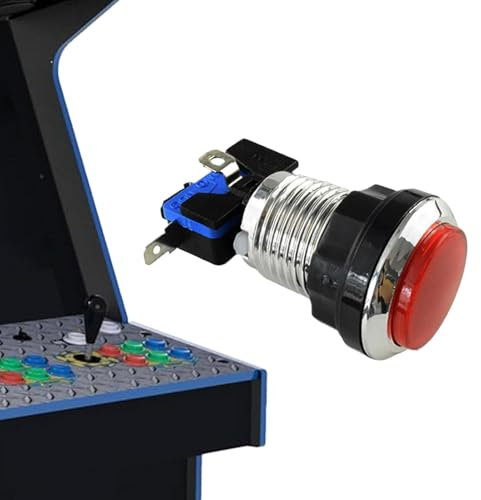 Arcade Machine Game Console Push -knapp, spelkonsolknapp med Liten