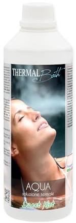 Thermal Bath Aqua Sweet Mint, Thermalwasser mit Magnesium, Kalium und Jod, Duft von Kiefer, Mentholat, für Pool und Whirlpool, 1 l