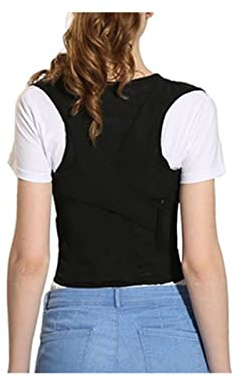 WDSOPK Correcteur De Posture du Dos, Ceinture De Soutien De La Colonne Vertébrale, Bandage De Correction De Posture du Dos Réglable pour Hommes Et Femmes（Black-XL）