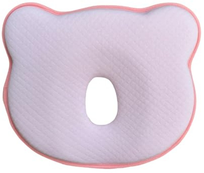 champracer Babykissen Kopfkissen, Kinder Kissen, Neugeborene Memory Foam Reisekissen, Babykissen Gegen Plattkopf, Mini Kissen für Baby Kleinkinder Nacken Lenden und Kniestütze (Pink)