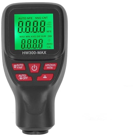 Spessore rivestimento tester Vernice Gause ad alta precisione ad alta precisione da 0 a 2000um Auto spegnimento del misuratore di spessore della vernice per auto ispezione
