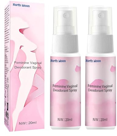 2 Stück Intimspray für Frauen 20ml, Mild Intimdeodorant, Rein Natürliche Pflanzenextrakte, Geruchsschutz-Intimbereich-Spray, Intimpflege Damen, Zur Geruchs und Juckreizlinderung