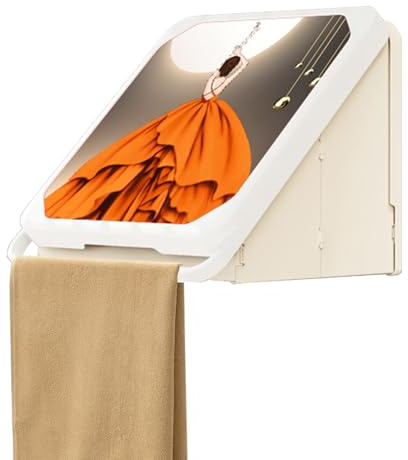 FmtwPhn Caja de Almacenamiento de Pared para Baño - Organizadores Plegables,Organizador de Ropa Impermeable Montado en Pared Decoración para Baño, Lavandería y Tocador