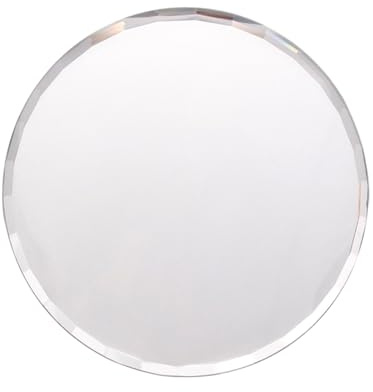 Tavolozza per nail art in vetro con bordi rialzati, riutilizzabile, più sezioni di miscelazione di colori, strumento per la progettazione delle unghie