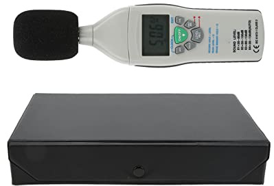 Fonometro Digitale DT 815 Schermo LCD Retroilluminato Tester di Rumore ad Alta Precisione Gamma 30dB 130dB Misuratore di Decibel Portatile per Casa Ufficio Fabbrica Scuola ABS Nero
