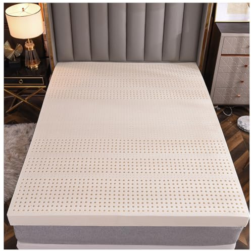 100% Natur-Latex Matratze Gleichmäßige Wärmeableitung,Comfort Foam Mattress 7-Zone Assembly, Mattress Made of Comfort Foam,3in,150x200cm(59x79in)