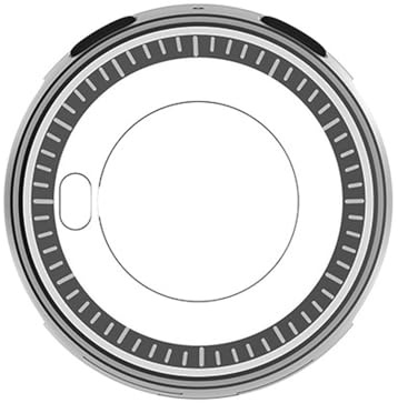 Nucelit Klockfodral med 52 mm diameter kompatibelt med aktiv, metallpolymer skyddande infattning skal med knapputskärningar för daglig användning skyddsram sportklocka tillbehör