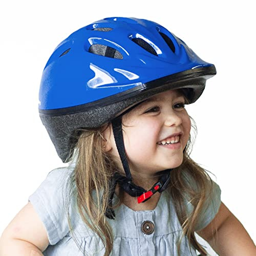 Joovy Noodle Multi-Sport Helmet S-M, Kids Adjustable Bike Helmet, Blueberry
