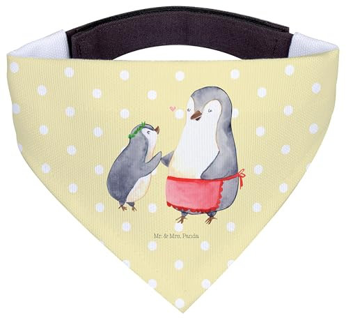 Mr. & Mrs. Panda Hundehalstuch L Pinguin mit Kind - Geschenk, Halstuch Hund, Muttertag, Für Hunde, Schal, Mutter, Bandana, Mama, Vorbild, Hundeschal, Familie