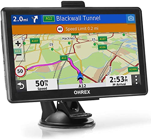 OHREX N800 GPS Navigator for Car with Bluetooth, 7” Truck GPS Commercial Drivers, 2026 Maps (Free Lifetime Updates), Semi Trucker GPS Navigation Systems, Custom Truck Routing