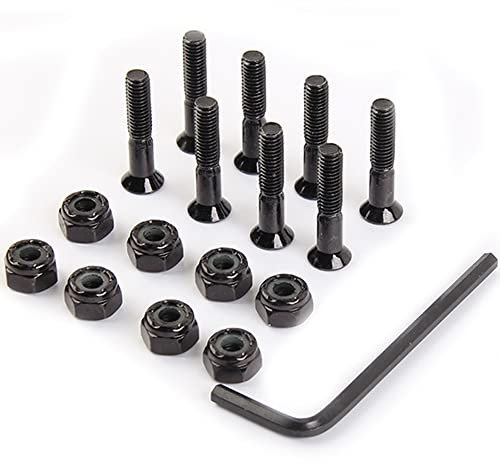 Hayaww Skateboard Schrauben Skateboard Reparaturschrauben Skateboard Hardware Set Longboard Schrauben Muttern Ersatz Skateboard Hardware Skating Schrauben Scooter Peg Set,50mm,Reparatur Von Skateboard