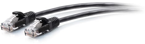 C2G 2.1M (7Foot) CAT6A Extra Flexible Slim Ethernet Cable, Ideal for use with Router, Modem, Internet,Wifi boxes, Xbox, PS5, Smart TV, SKY Q, IP Camera. Delivering Ultra Fast Internet Speeds. BLACK