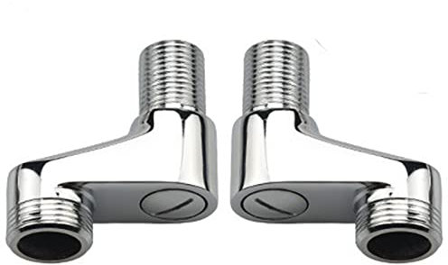 BiaoTeng G3/4 to G1/2 Adapter,Adjustable Swing Arm,Brass Reducer 3/4 to 1/2,3/4 to 1/2 Elbow,Shower Hose Connector 3/4 to 1/2,Chrome A