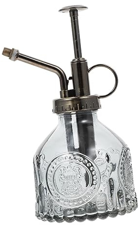 ABOOFAN 1 Pc Vaporisateur d'eau Désinfectante Plantes De Terrarium Bouteilles d'eau en Verre Plantes D'intérieur Décor Vintage Décor Floral Arrosoir Cheveu Eau Claire Alliage D'aluminium