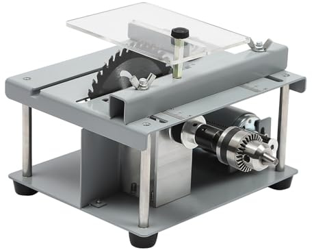 Mini set di seghe circolari da tavolo, mini seghe circolari da tavolo, per la lavorazione del legno, piccola carving Machine sega circolare 9000 giri/min, puro rame a doppio asse, motore