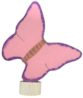 Stecker rosa Schmetterling Geburtstagsstecker Deko Zubehör für Geburtstagszug Geburtstagsring Geburtstagstisch