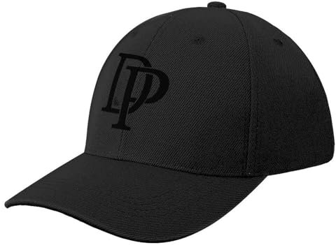 Dustin Poirier DP Logo Noir la Casquette de Diamant Casquette de Baseball de Sport pour Adultes Femme Homme Chapeau de Soleil Fille garçon Casquette de Papa