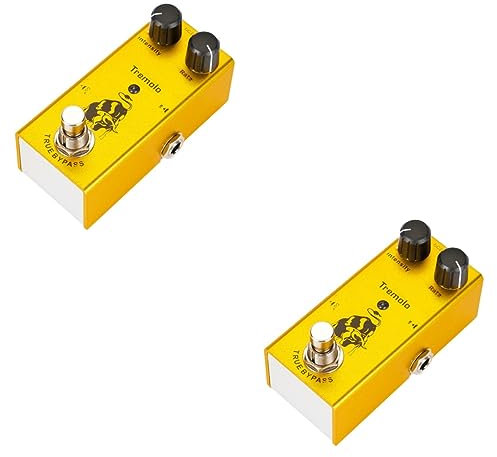 Abaodam 2St Gitarreneffekte Tremolo Fußschalter Bass Multieffektpedal Rohr guitar pedal gitarren pedal akustische Gitarre Gitarren-Pedalverstärker Pedaleffekt für E-Gitarre