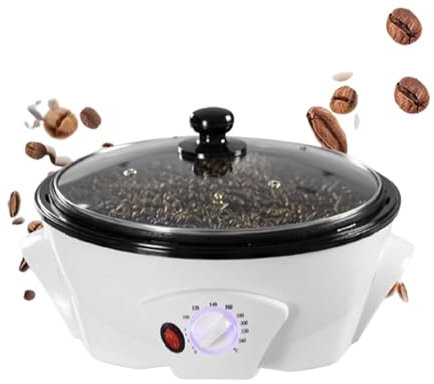 BNZCZY Electric Coffee Roaster Machine,1200W Non-stick Coffee Roaster Machine For Home Use,800G Coffee Bean Roaster Machine,0-240℃ Temperature Adjustment,for Cafes, Homes, Clubs
