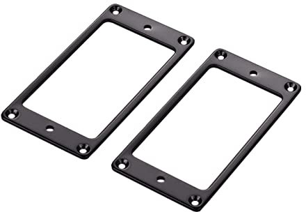 Funien 2er Pickup Montageringe für Humbucker Pickups Cover Frame Set Ersatz für Gitarren