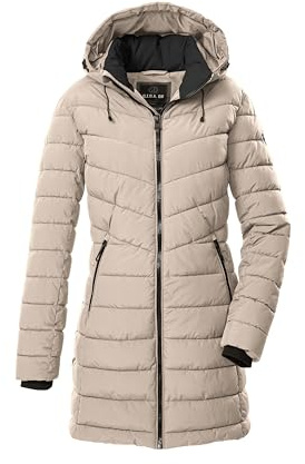 G.I.G.A. DX quiltad damparkas/funktionsparka i dunutseende med avtagbar huva GW 74 WMN QLTD PRK, ljusbeige, 38, 43538-000