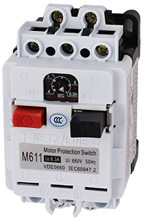 YPEZASDLW M611 3 pôles 1NO 1NC disjoncteur de Protection Moteur 660V 6.3A