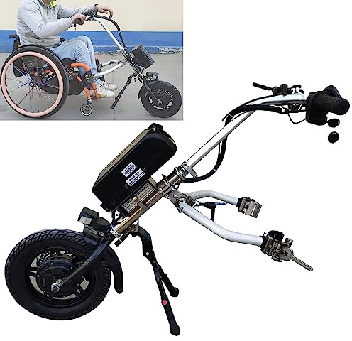 500W Elektrische Handbike-Rollstuhlbefestigung, Ausdauer 65 km, Handbike-Rollstuhl-Umbausatz, mit 17 Ah Akku und 3 Geschwindigkeiten einstellbar, A