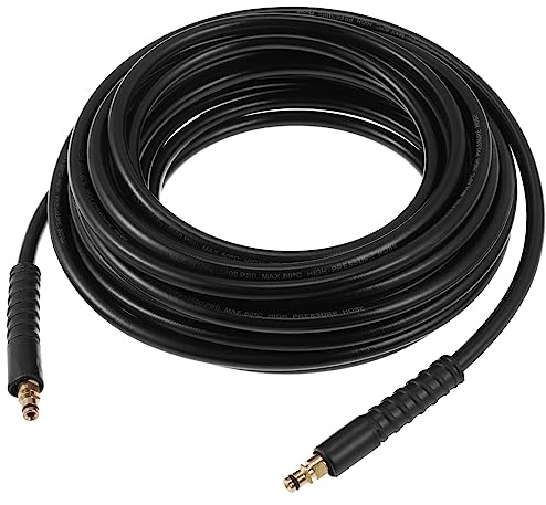 Happyyami 15m Tubo Flessibile Ad Alta Pressione in Gomma Per Idropulitrice Prolunga Per Pulizia Auto e Pavimenti Compatibile Con Serie